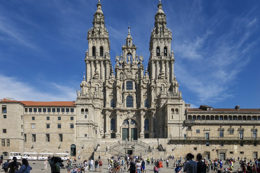 The Obradoiro façade of Santiago cathedral